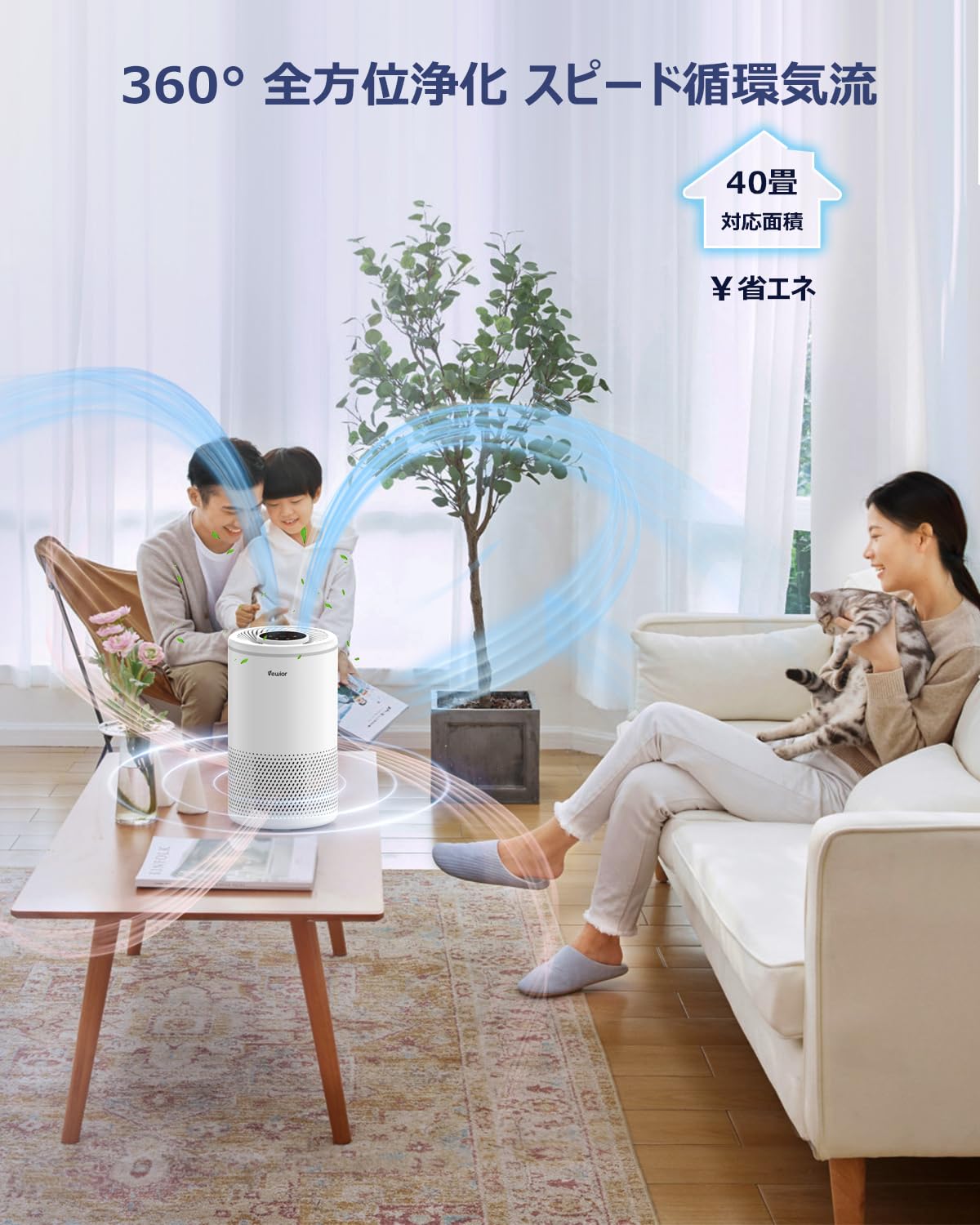 Amazon.co.jp: 空気清浄機フィルター【純正品】 VEWIOR H13 True HEPA