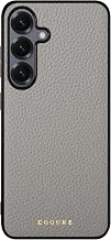 COGURE COGURE Galaxy S25 Case Genuine Leather Shrunken Calf Leather Impact Resistant Simple Stylish Gift Box Included COPs-S25 Greige (Gray-Beige)