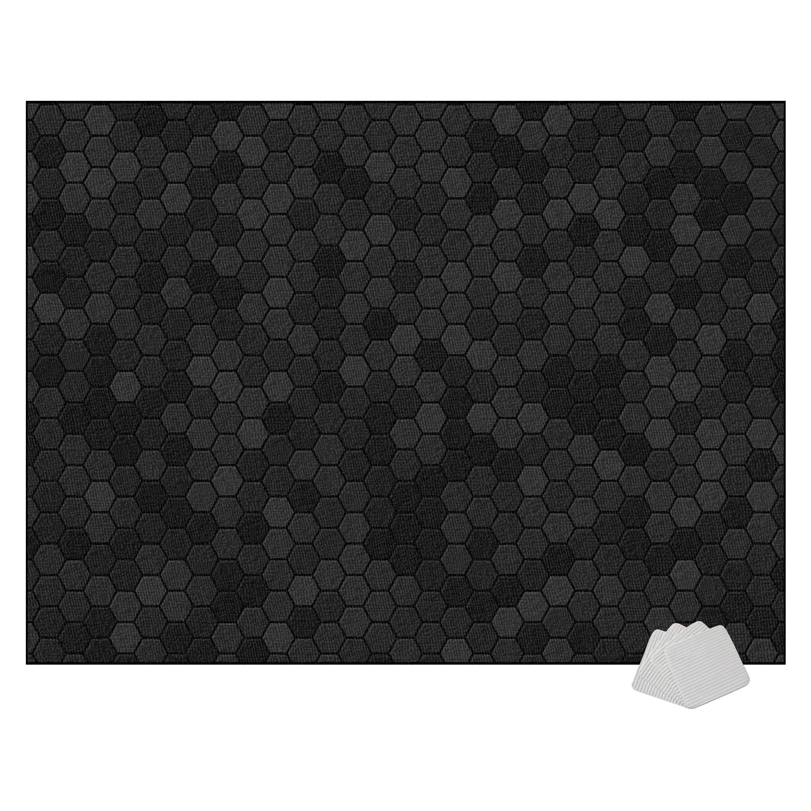 Drum Rug, Soundproof Drum Blanket, Drum Mat, Electrical Drum Carpet Soundproof Rug Pads Drum Accessories for Electric Drums Jazz Drum Set for Drummers, Piano Soundproofing Carpet 160 x 120 cm