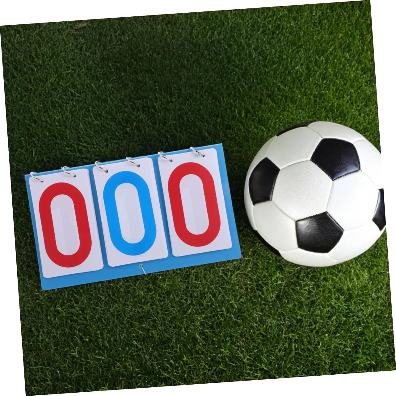 Kisangel Portable Scoreboard Flipper Multi Sport Tabletop Scorekeeper for Soccer Basketball Table Tennis Durable Design for Easy Cleaning High Readability