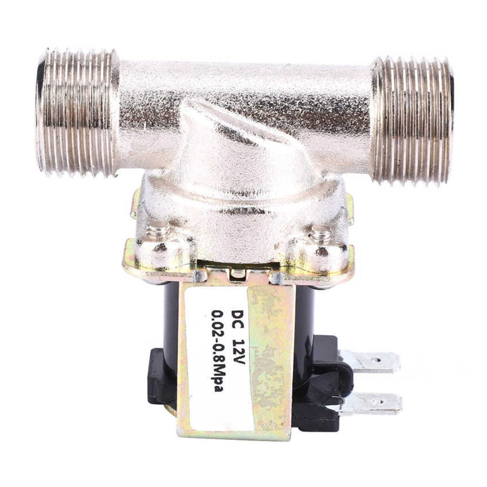 Electrovanne eau laiton DC12V G1/2 NC normalement fermée