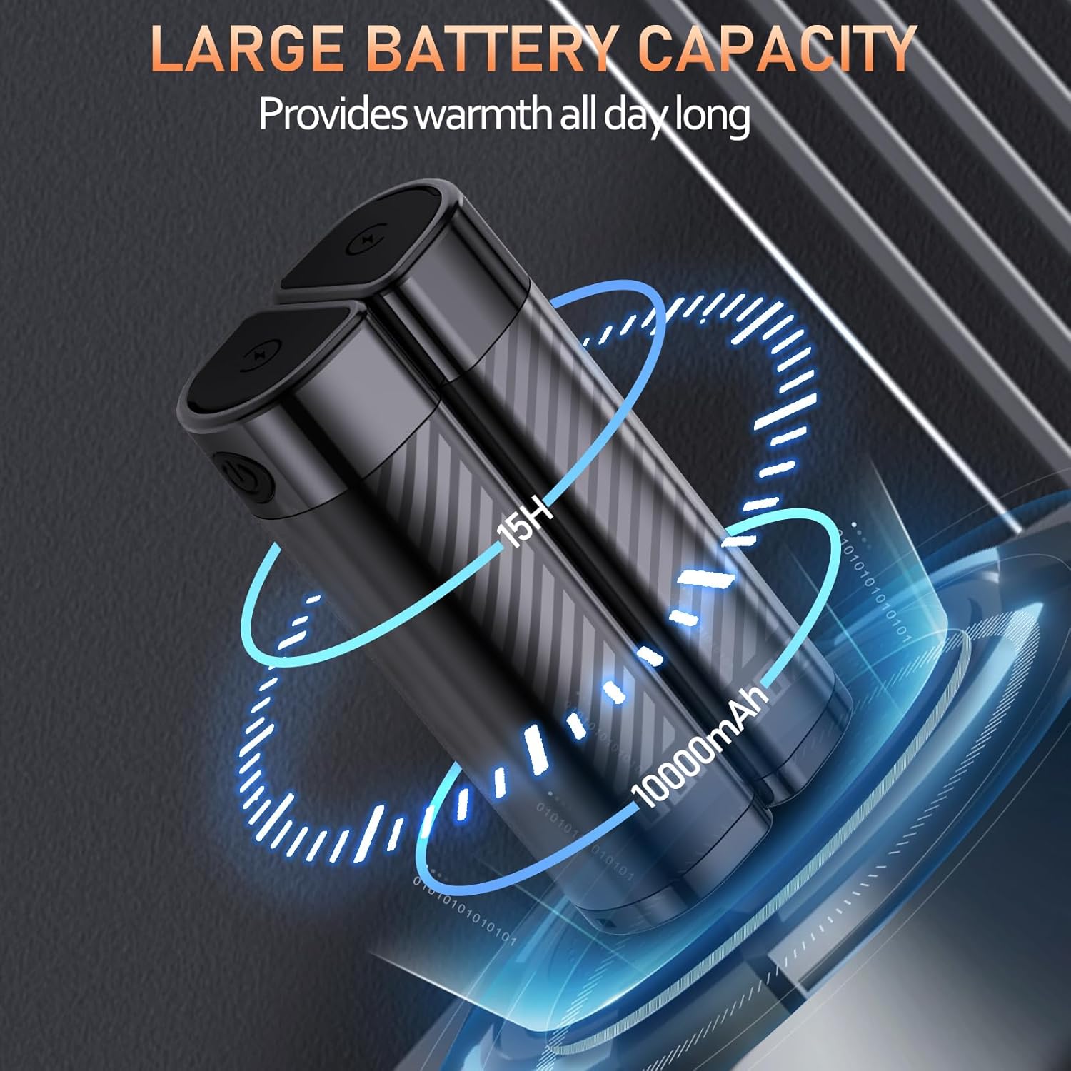 Hand Warmers Rechargeable - Magnetic Electric Hand Warmers 2 Pack with LED Display, Fast Heating Portable Heater, 4 Levels Heat Up, Long Lasting, Gifts for Men, Women, Outdoor, Golf, Camping, Fishing - Image 5