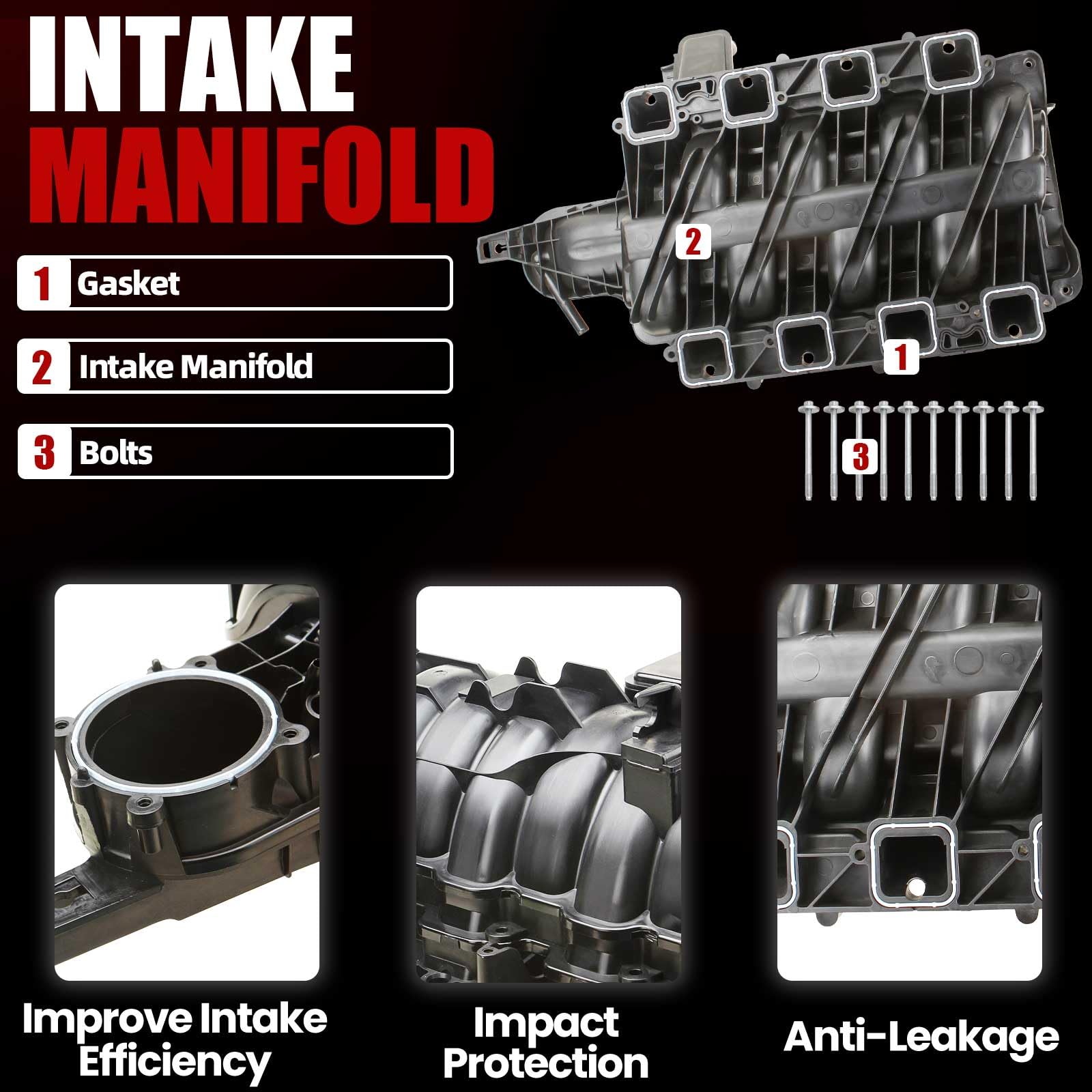 MITZONE Intake Manifold Assembly Compatible with - Product View