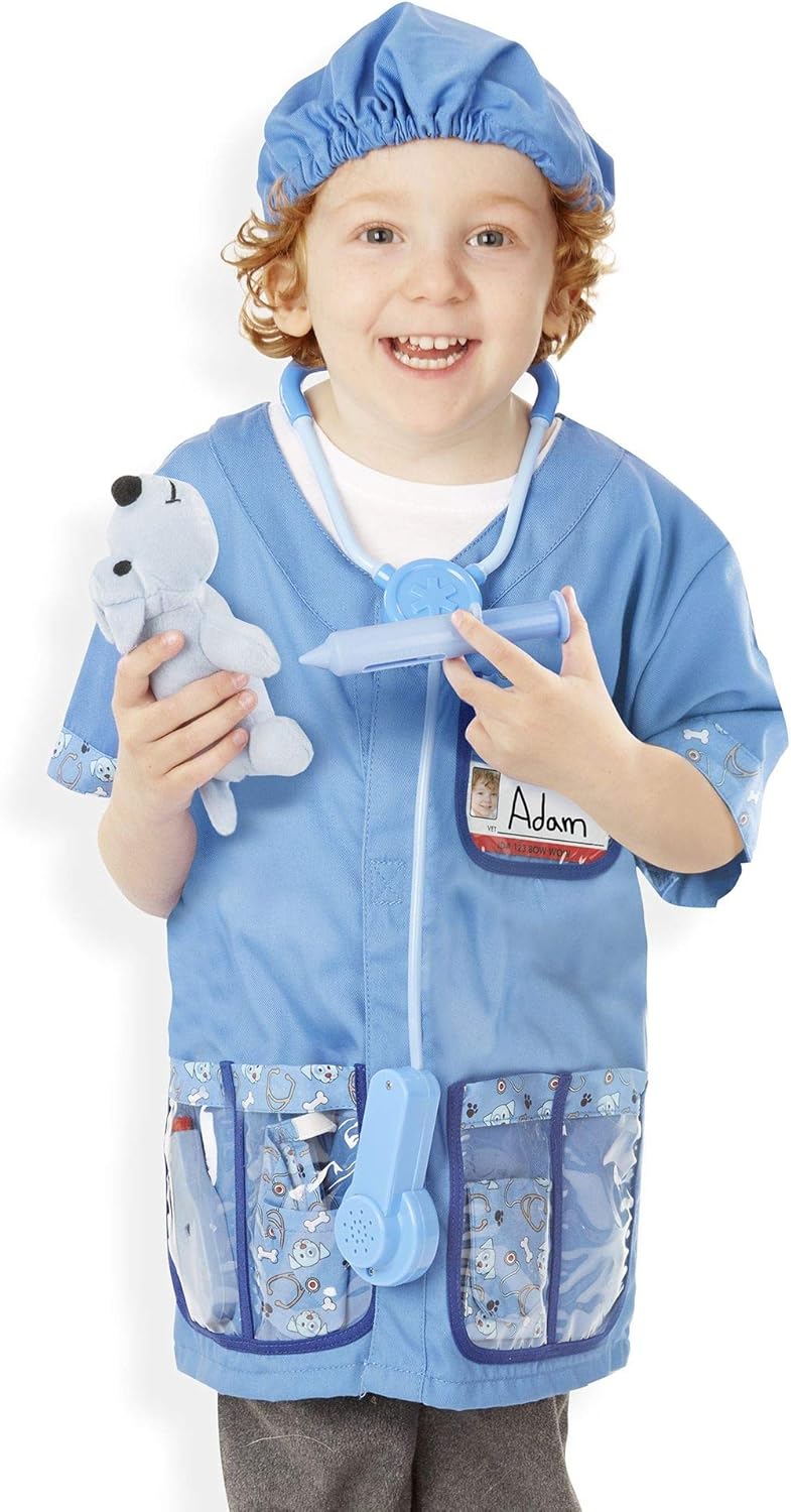 Melissa & Doug Veterinarian Role-Play Costume Set (Frustration-Free Packaging) : Clothing, Shoes & Jewelry