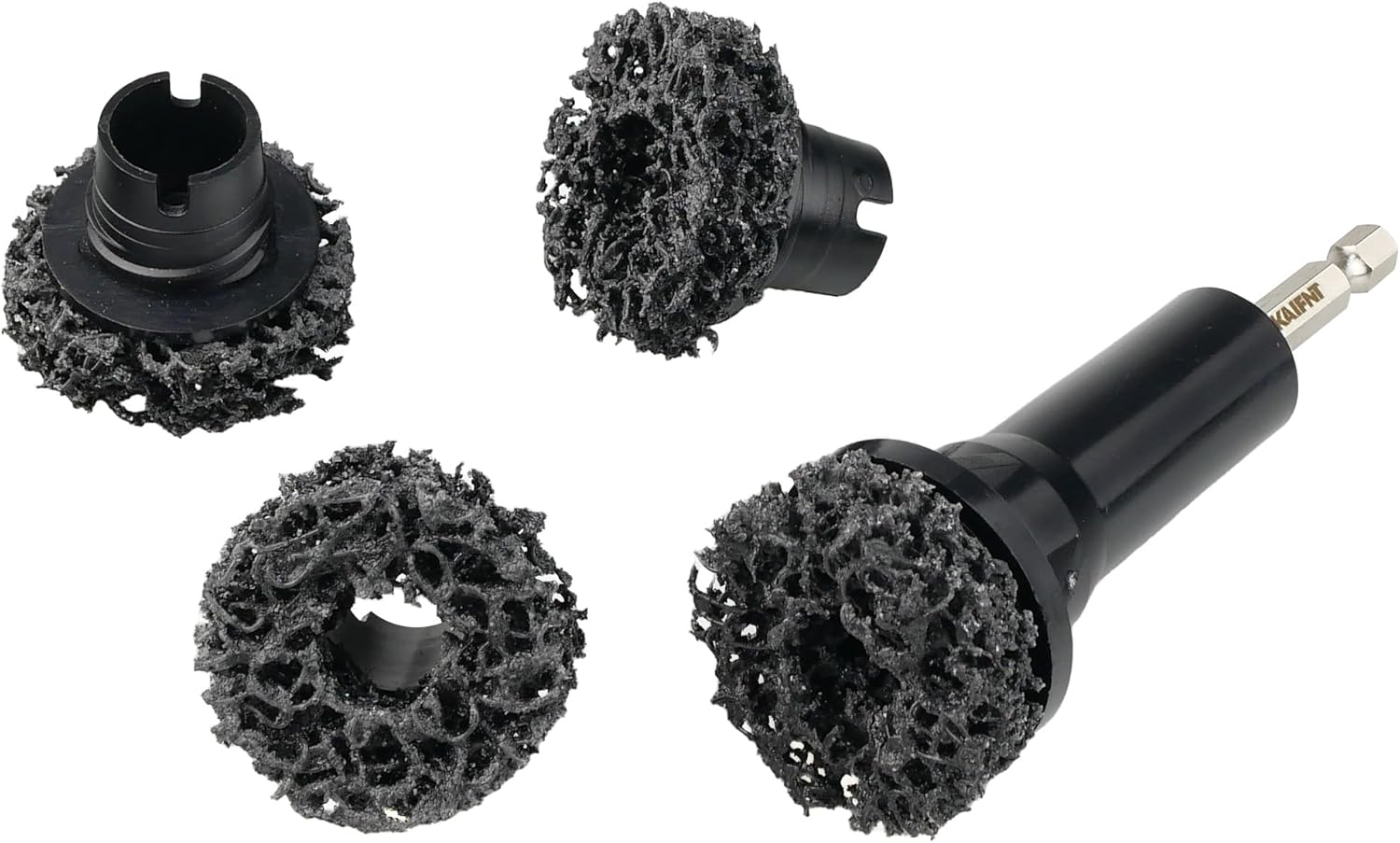 K233 Wheel Hub Resurfacing Kit, Brake Surface and Stud Cleaner, 1/2-Inch Drive, 4 Pads