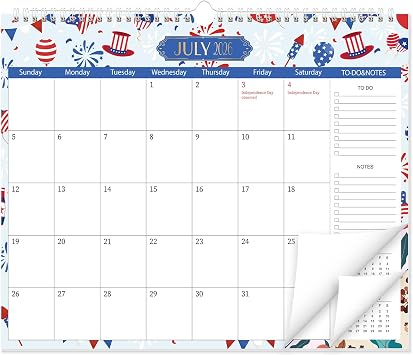 GuassLee Wall Calendar 2026-2027, Jun 2026-Dec 2027, 19-Months, 14" x 11.5"