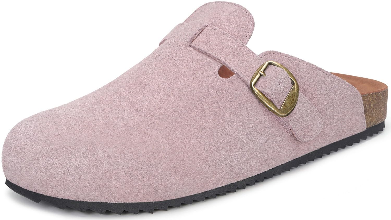 Sabot Donna Ciabatte Uomo Chiuse con Comodo Pantofole in Pelle Scarpe da Giardino Traspirante Sandali Ciabatta 36-46