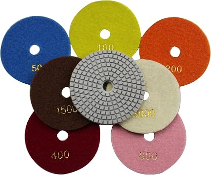 3 inch Wet Diamond Polishing Pads to Polish Granite Stone Marble Concrete Travertine Terrazo