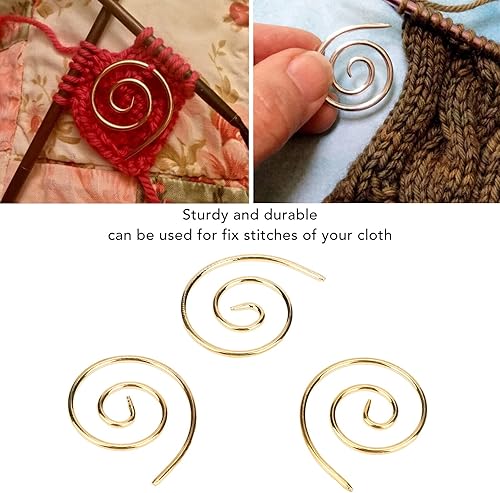 Miniatura 3 de 3 agujas de tejer de cable en espiral, aguja de cable en espiral, hilo circular, costura, tejer, doblar, tapiz, herramientas de tejer, herramienta