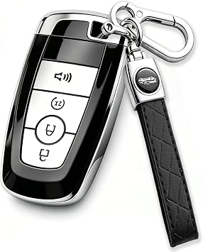Key Fob Cover Fit for Ford Edge Bronco Explorer Expedition Ranger Escape Maverick F150 F250 F350 Smart Key