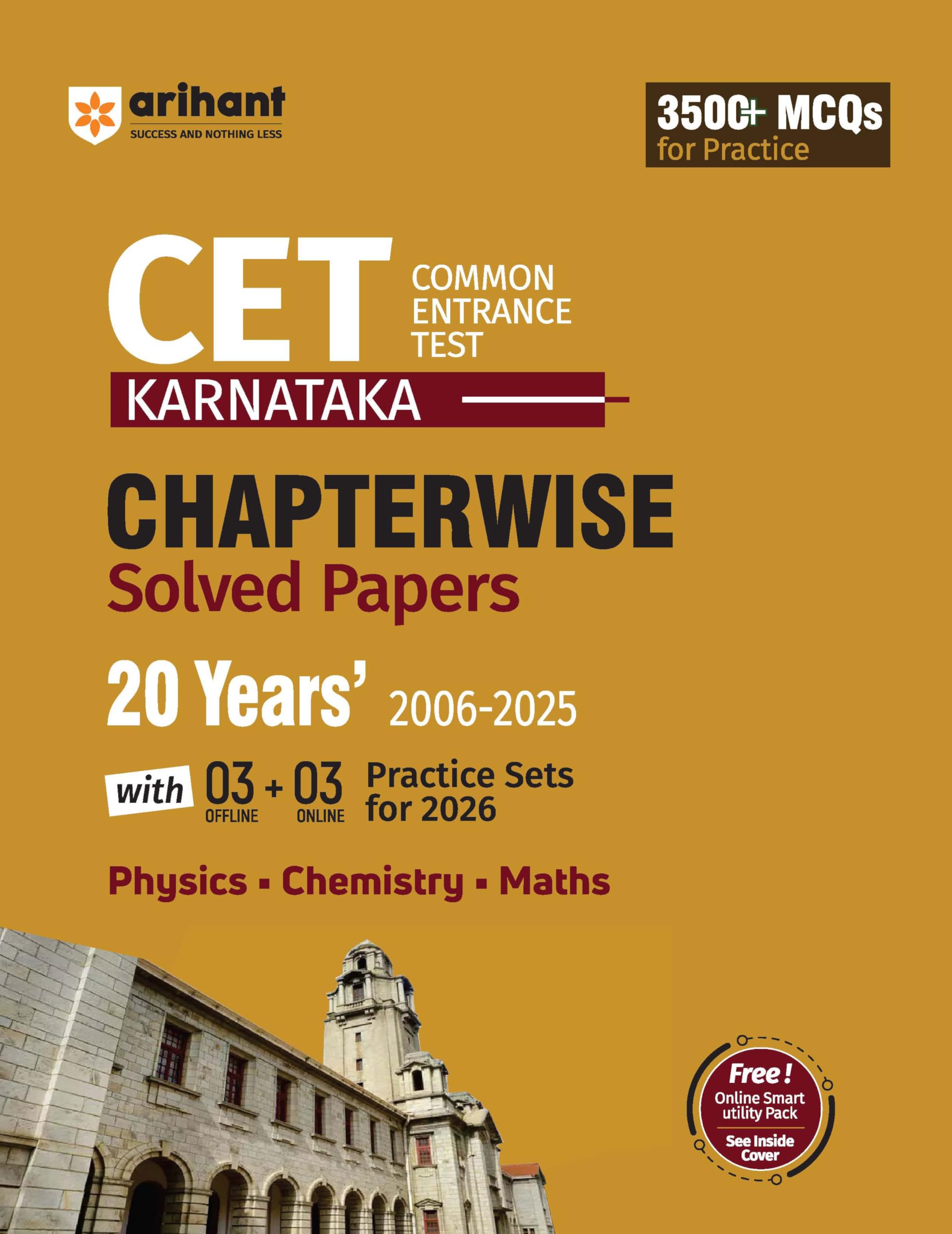 Arihant Karnataka CET Chapterwise Solved Papers 2006–2025 | 20