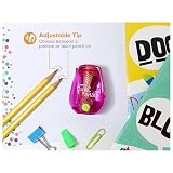 Bostitch Office Pencil Sharpener, Twist-N-Sharp, Easy Open Tray, Perfect for Kids, Works with Colored Pencils & Makeup Pencils, 3-Pack – view 2