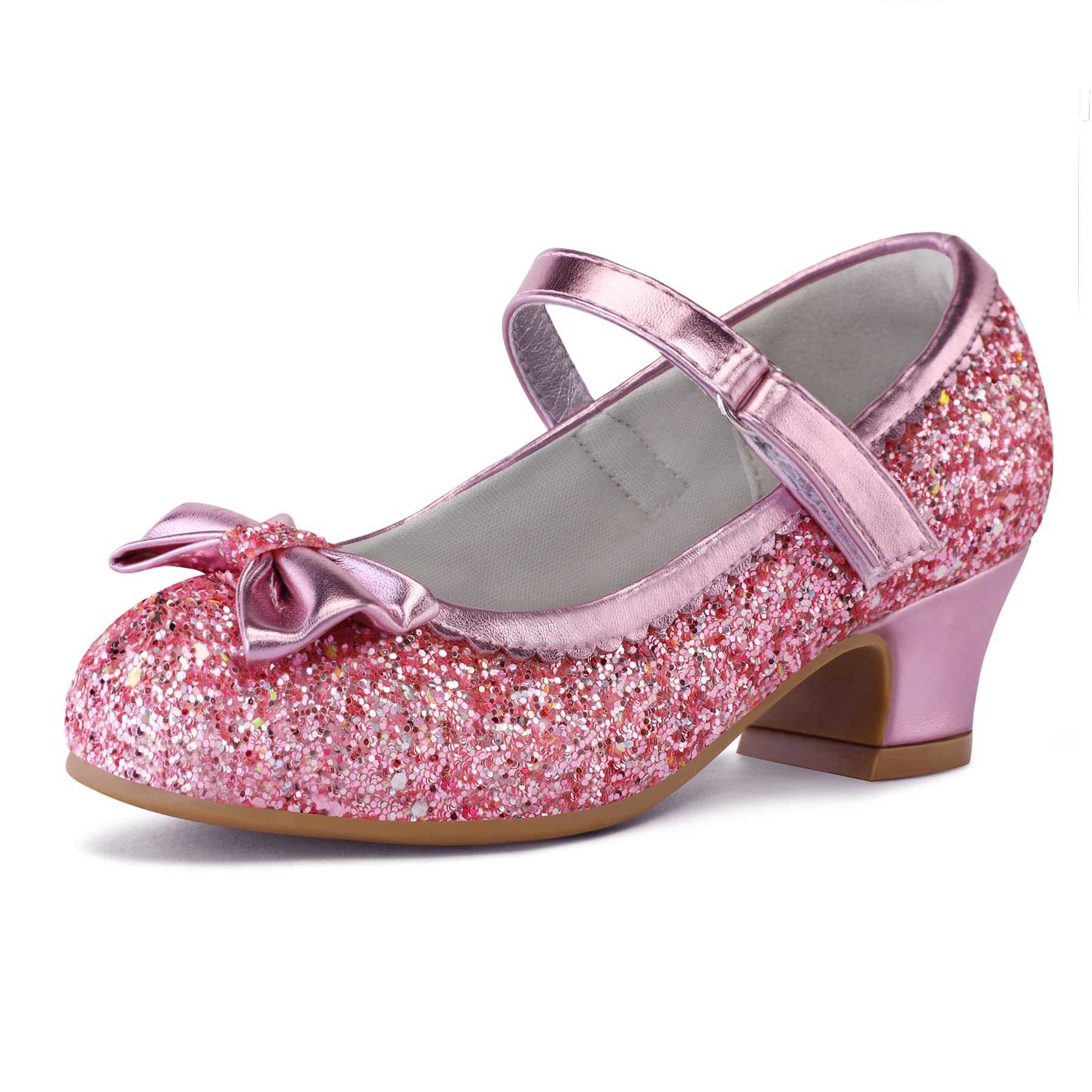 K KomForme Toddler Heels Girls Dress Shoes Mary Jane Princess Shoes