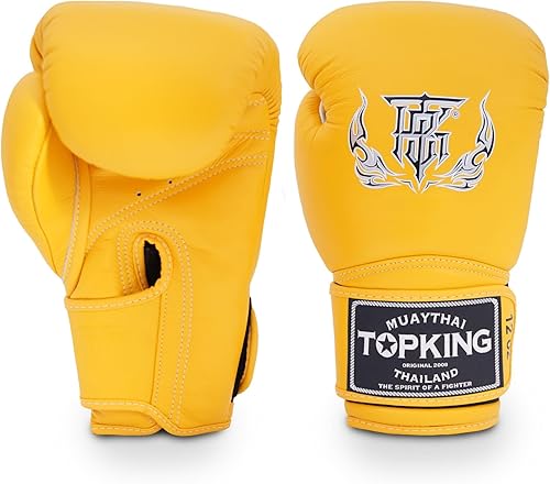 Miniatura 5 de Top King Super Muay Thai Guantes de boxeo, blanco, negro, rojo, azul, amarillo, rosa, verde; 8 onzas, 10 onzas, 12 onzas, 14 onzas, 16 onzas, 18