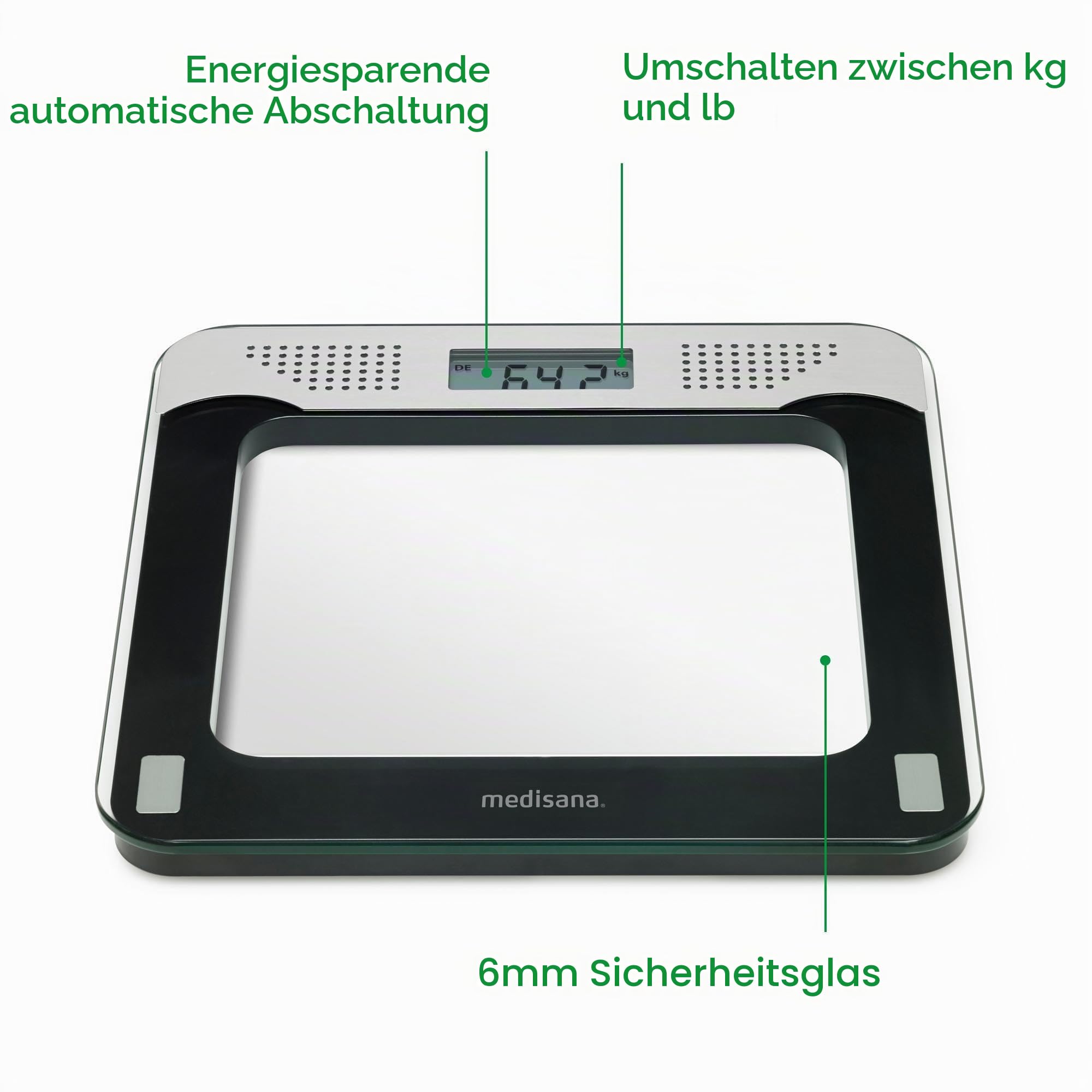 medisana PS 425 Personenwaage mit Sprachausgabe