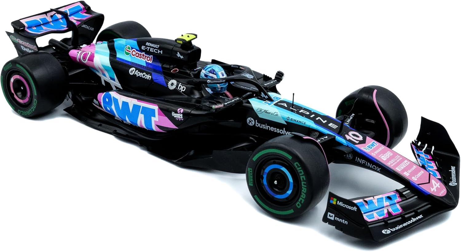 Solido 1:18 Scale Alpine F1 Team A524 Blue P.Gasly Brazilian Gp 2024 Diecast Model Car S1814003