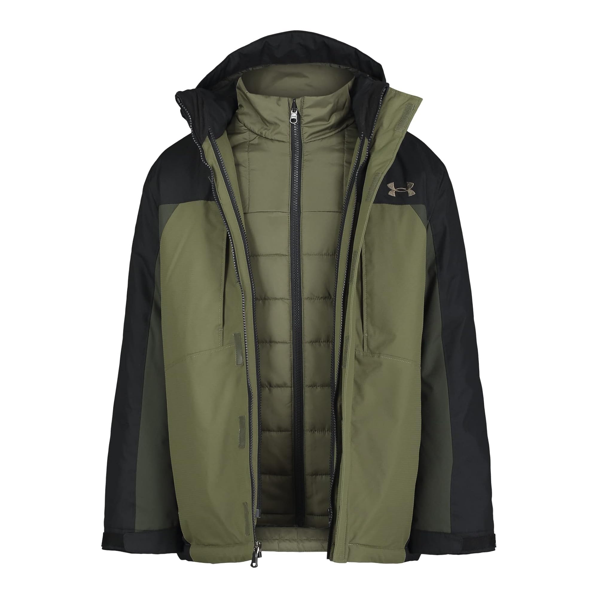 Under Armour Boys' Westward 3-in-1 Jacket, Removable Quilted Liner &amp; Hood
