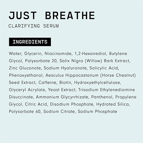 Miniatura 8 de Versed Just Breathe - Suero facial clarificante, mezcla de antioxidantes, niacinamida, sauce blanco y zinc que ayuda a reducir las imperfecciones,