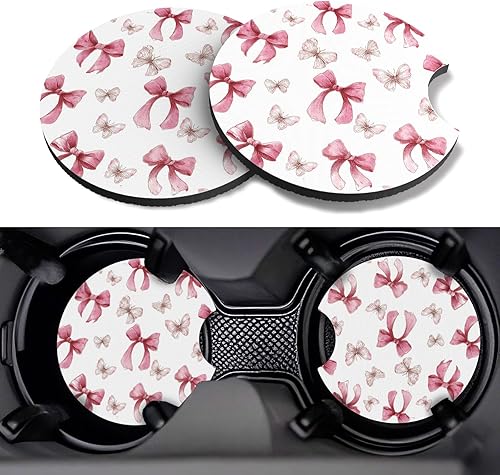 Miniatura 41 de Posavasos para automóvil, paquete de 2 posavasos para automóvil, 2.75 pulgadas, antideslizantes y absorbentes, para portavasos de automóvil,