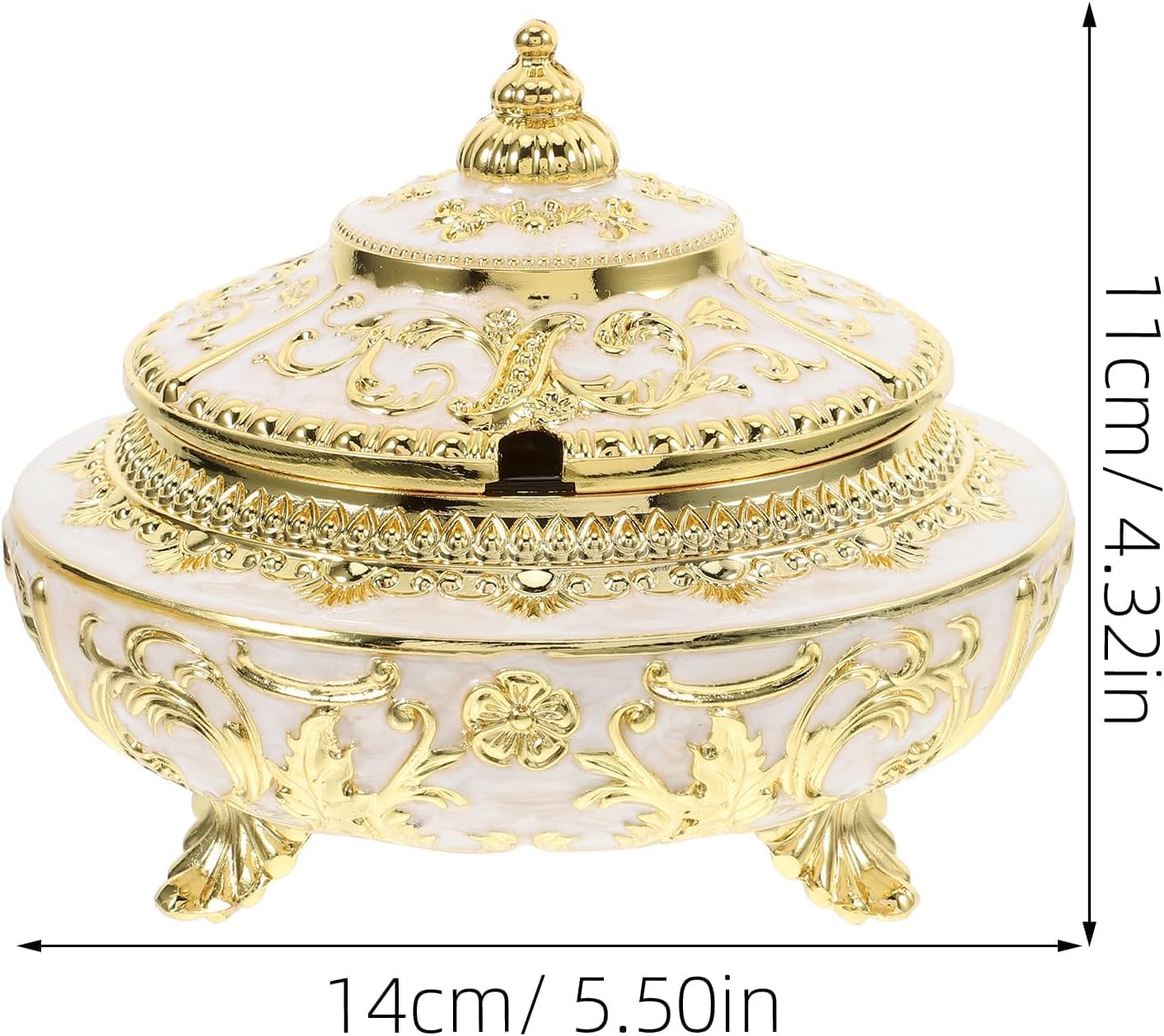 Candy Bowl Handmade Serving Dish with Lid And Spoon, Fancy Serving Dish Decorative Bowl for Sugar, Chocolate, Home Wedding Decor (Silver)