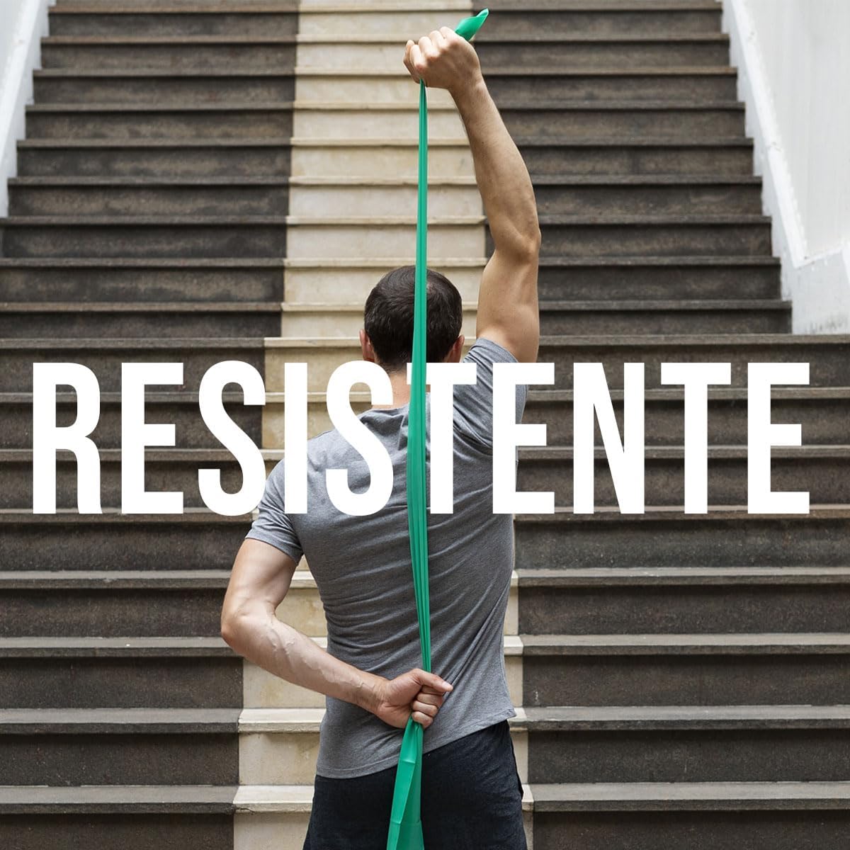 Faixa Elástica de Resistência Multifuncional para Exercícios, Yoga, Pilates, Fisioterapia e Fortalecimento Muscular