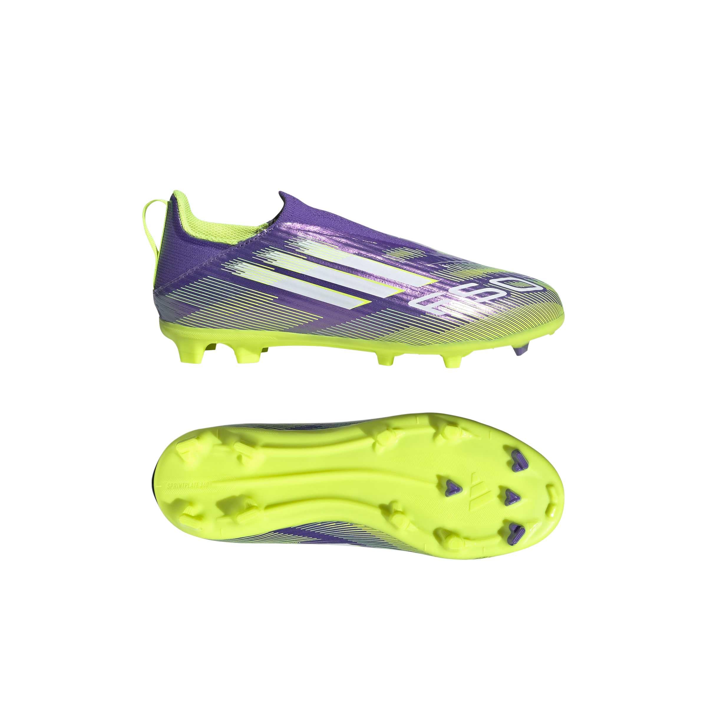 adidas Kids' Chaussure sans Lacets F50 League Terrain Souple/Multi-Surfaces Enfants