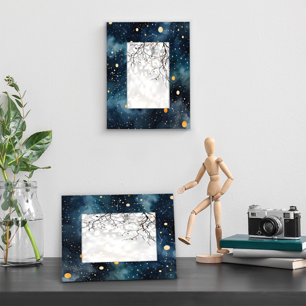 Amazon.com - Picture Frame 4x6, Glitter Galaxy Photo Frames with