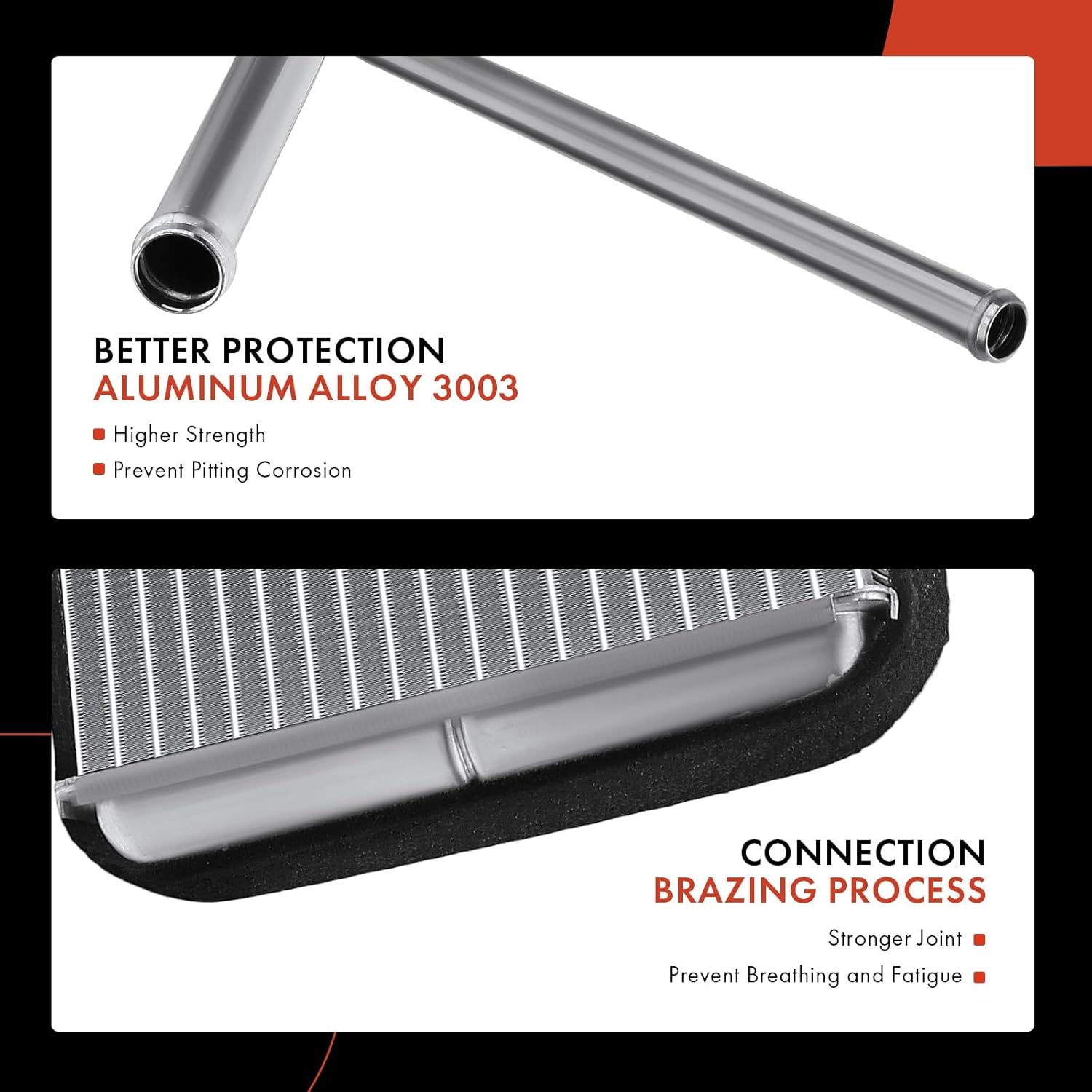 A-Premium HVAC Heater Core Compatible with Buick Park Avenue 1997-2005 & Cadillac DeVille 2000-2005 Seville 1998-2004, 3.8L 4.6L