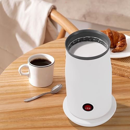Miniatura 7 de Espumador de leche eléctrico, espumador de leche 4 en 1 y vaporizador para espumar y calentar leche, máquina automática de espuma fría y caliente de