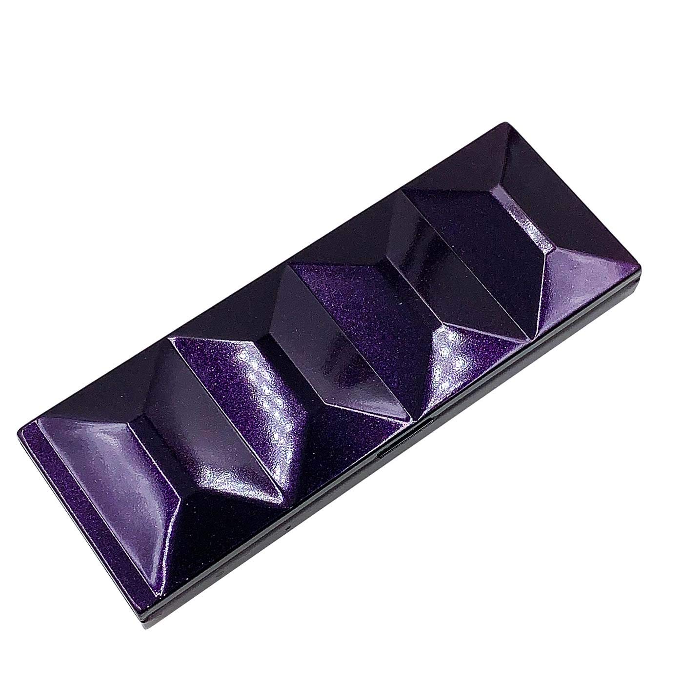 Davi AtelierEmpty Watercolor Tins Box Palette Paint Case, Heavy Enamel, Medium Pearl Purple with 24 Pcs Half Pans