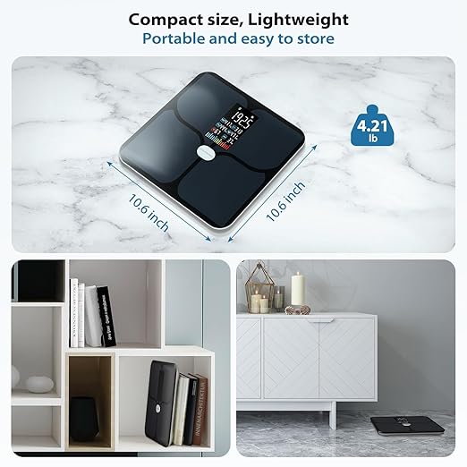 Báscula Corporal Digital ABLEGRID con Bluetooth 400 lb miniatura 9