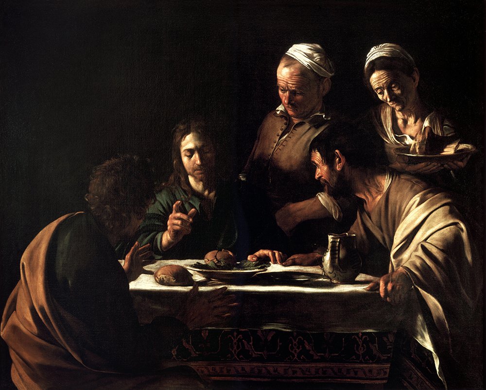 Caravaggio Supper at Emmaus reproduction tableau baroque extra large