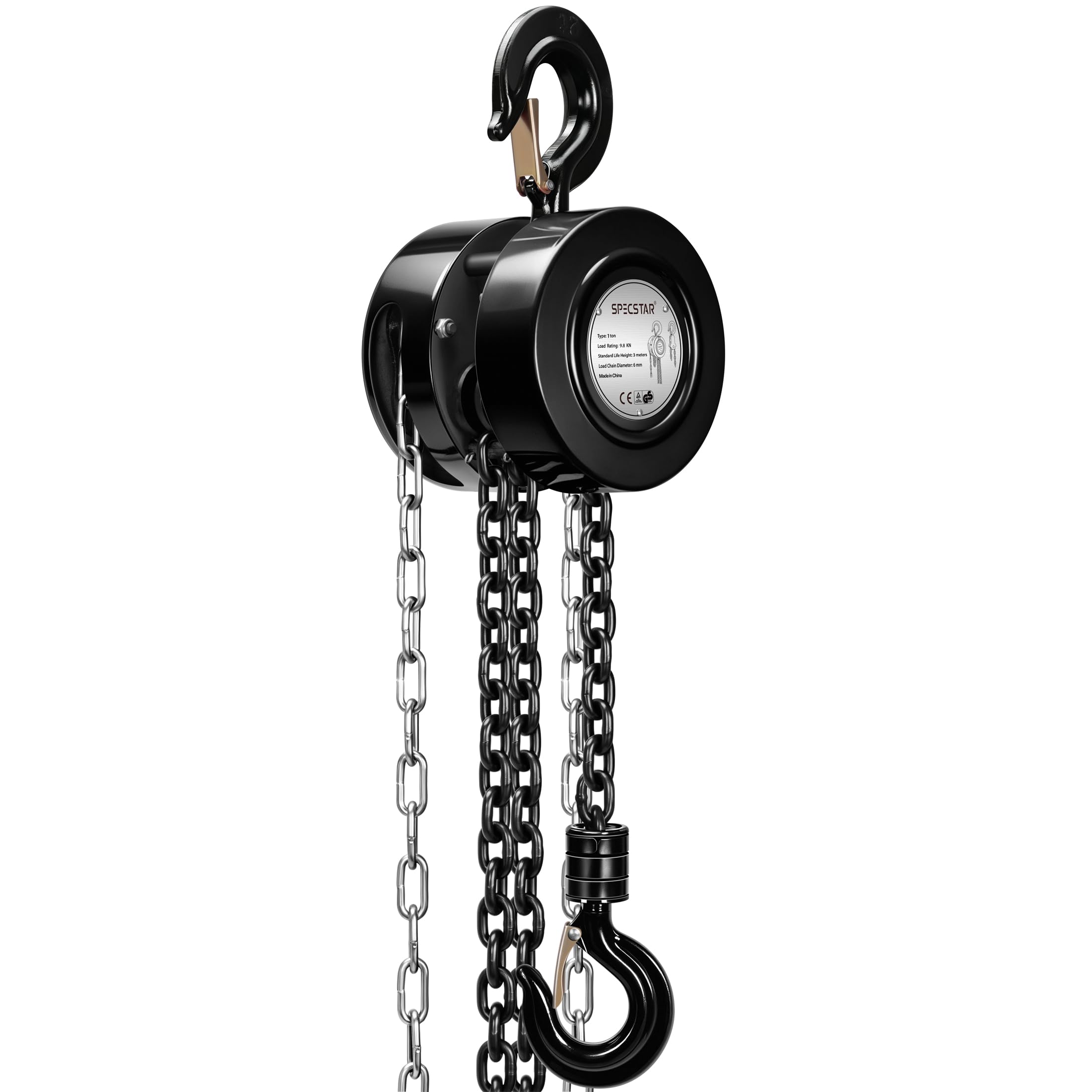 SPECSTAR 1 Ton Hand Chain Hoist - Heavy Duty Lifting -1 SPECSTAR 1 Ton Hand Chain Hoist - Heavy Duty Lifting -1