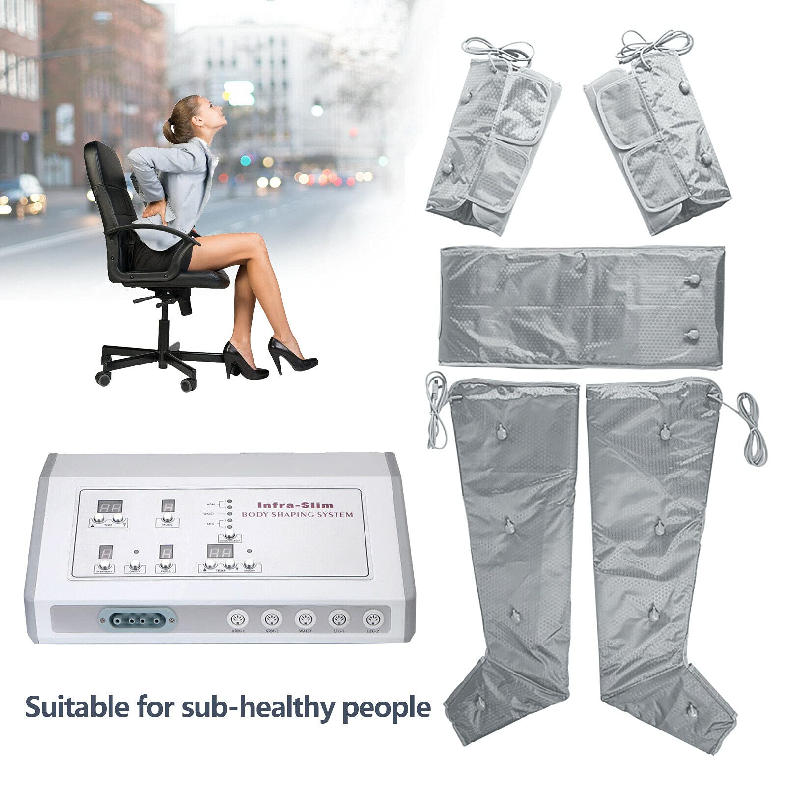 Masaje linfático drenaje del aire Sistema Far Suit Dispositivo de masaje Lymphgerät Weight Loss