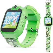 Contixo KW01 Smart Watches for Kids, Green 1.54" HD Touch Screen Educational Smartwatch Toy with Games Camera Video Recorder Calculator Flashlight Music Player Gift for 3-12 Years Old Boys Girls