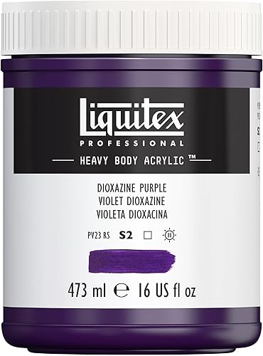 Vista 110 de Liquitex Pintura acrílica profesional de alto espesor, envase de 473 ml, tono carmesí alizarina permanente