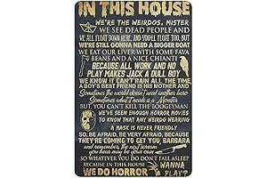 In This House We Do Horror Halloween Tin Sign