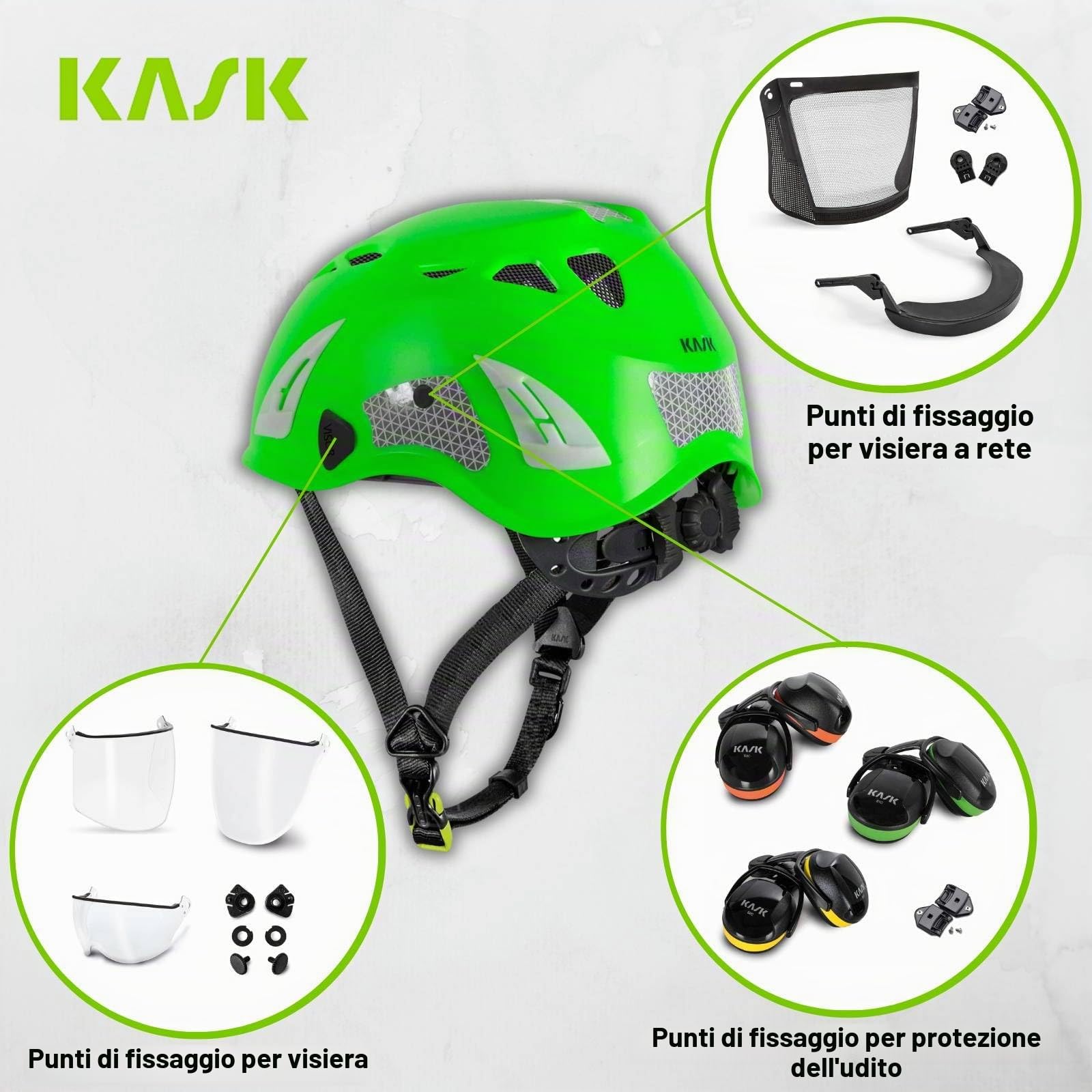 KASK SUPERPLSAMA PL HI VIZ WHE00109 EN 12492 NEW 2023