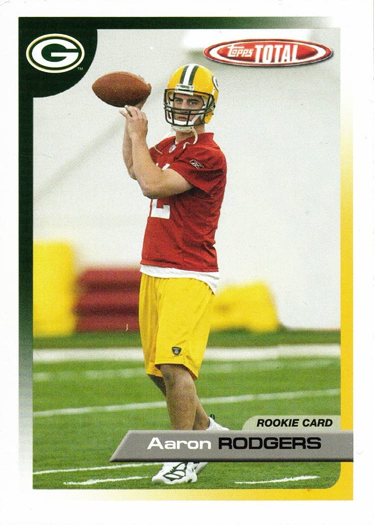 2005 Topps Total Football #483 Aaron Rodgers Rookie Card