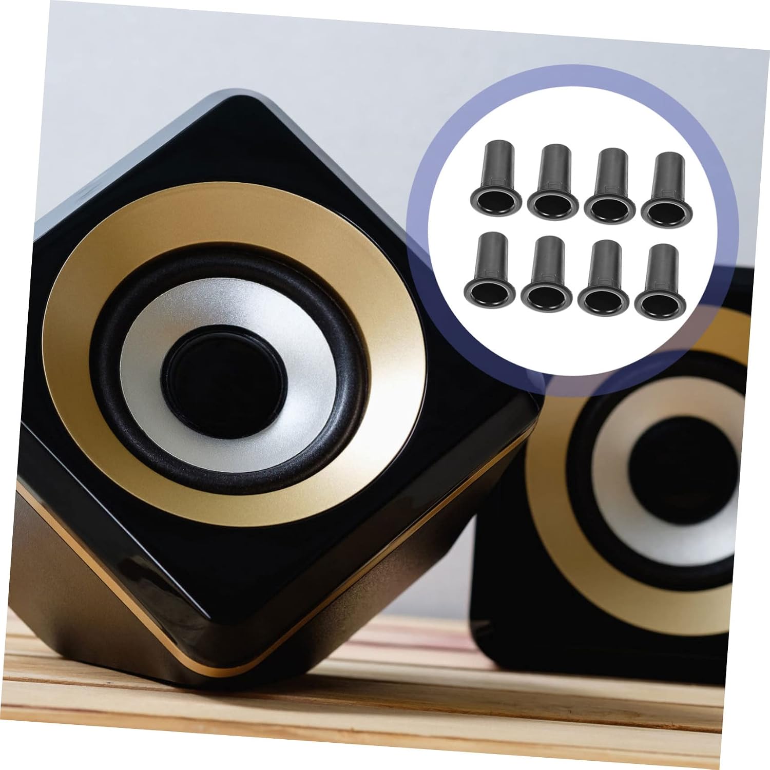 MAGICLULU 8pcs Abs Speaker Port Tube for Speaker Cabinet Bass Ports for Home Audio Systems Easy Installation for Enhanced Sound Quality