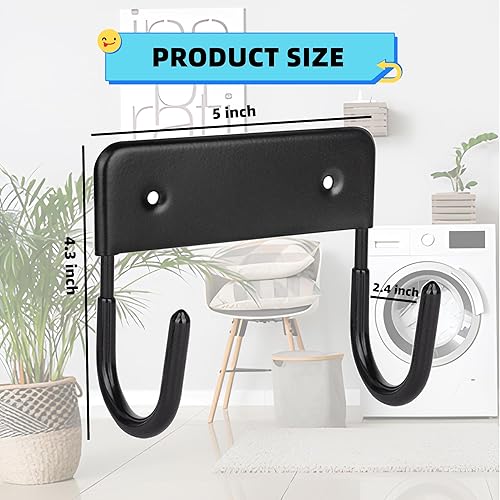 Miniatura 5 de BiJun Soporte de pared para tabla de planchar, colgador para tabla de planchar, soporte para tabla de planchar, soporte para tabla de planchar,
