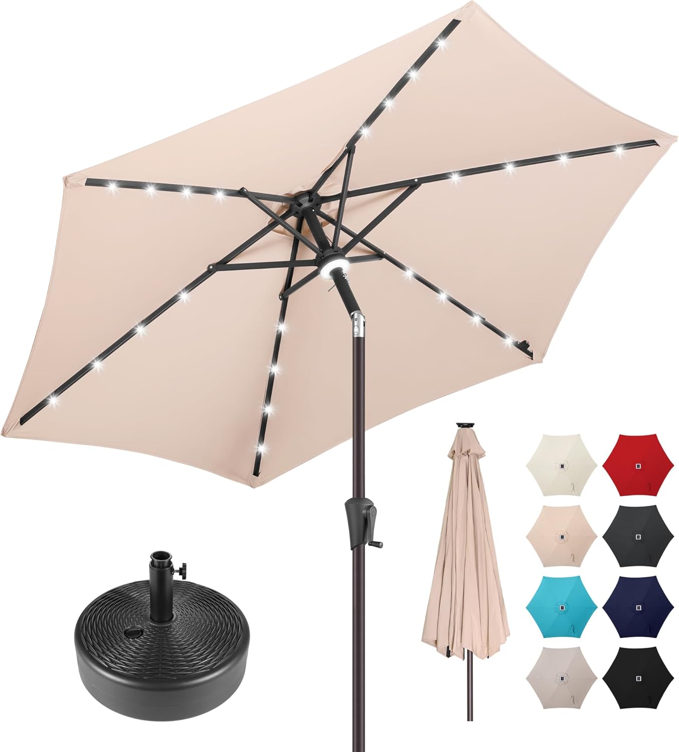 Amazon.com : AckMizz Patio Umbrella with Base Included - Outdoor ...