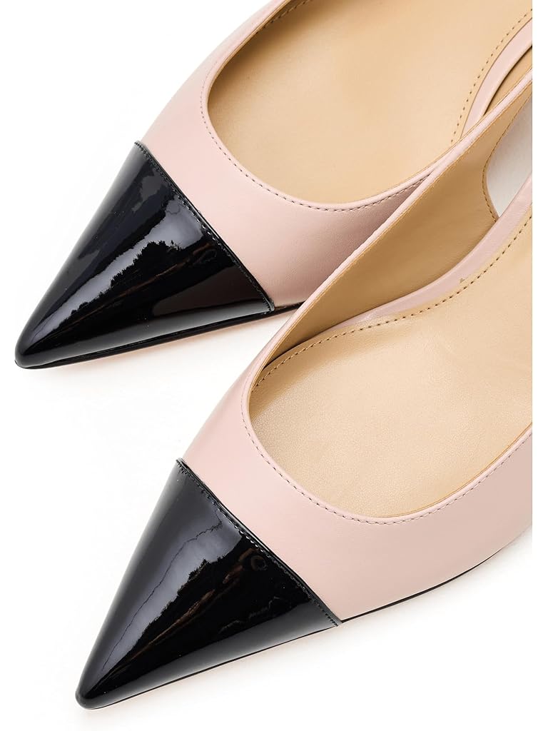 Pink Michael Kors Amara Toe Cap Sling Pumps