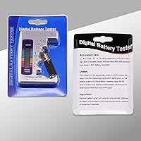 Vista 9 de Probador de batería Comprobador de siete tipos de batería C AA AAA D N 9V (6F22) y baterías de 1.55V..