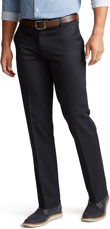 Dockers Men's Straight Fit Signature Lux Cotton Stretch Khaki Pant-Creased