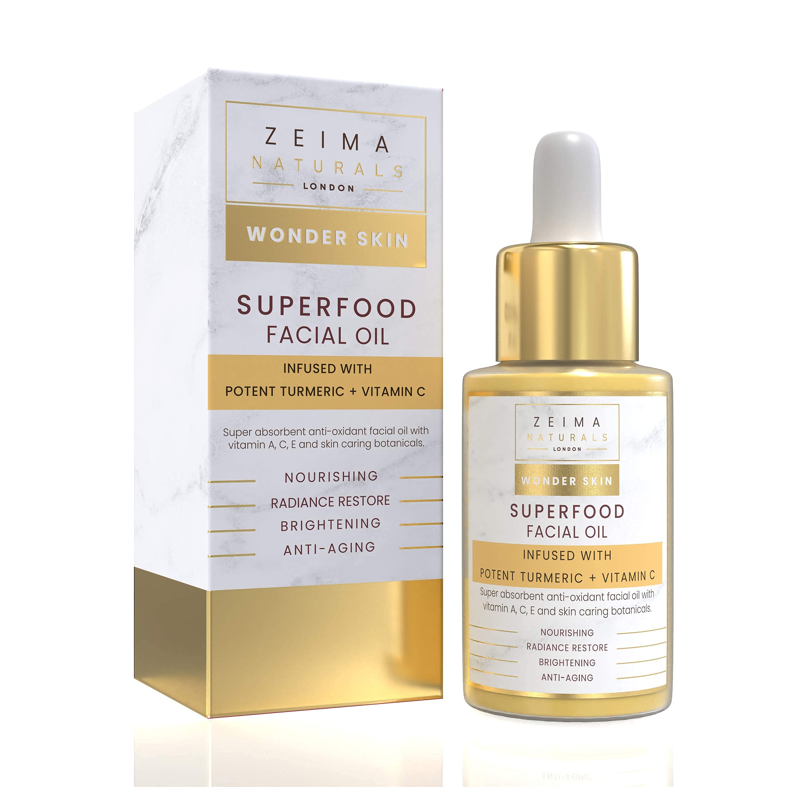 Buy WonderSkin Superfood C Face Oil Serum with Turmeric, E & Rose Oil