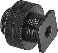 Vista 5 de uxcell Adaptador de soporte de micrófono, hembra de 1/4 pulgadas a 5/8 pulgadas macho 0.98 pulgadas, adaptador de tornillo de conversión