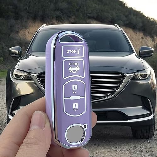 Miniatura 4 de Funda protectora para llavero compatible con Mazda 368 Miata MX-5 CX-5 CX-9 RX-8 Atenza Accesorios