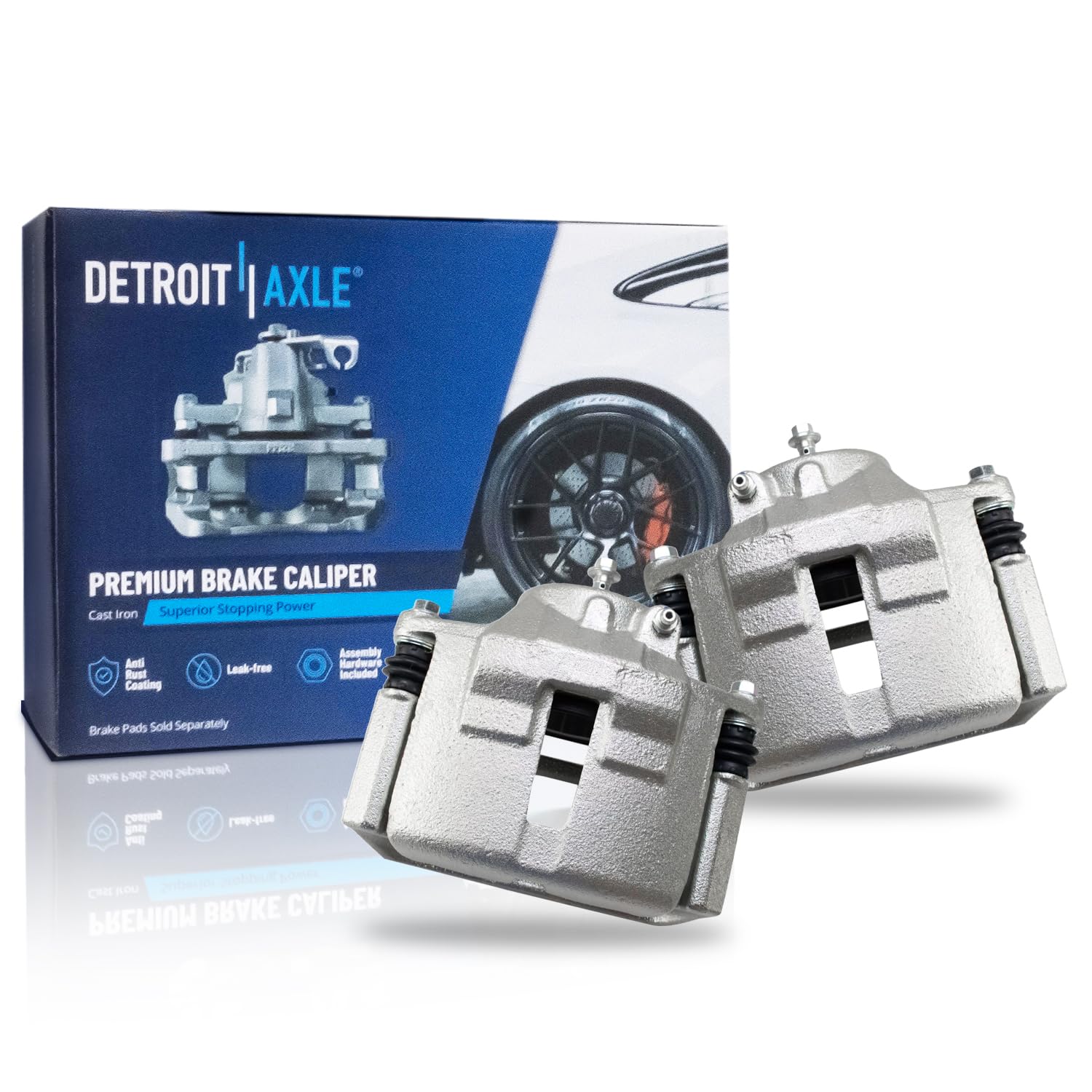 Detroit Axle - 2pc Front Brake Calipers for Ford 2000 Taurus Mercury Sable