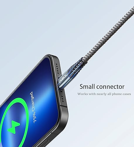 Miniatura 5 de ohbox Paquete de 3 cargadores para iPhone de 10 pies, cable de carga USB con certificación MFI, cable Lightning USB de carga rápida compatible con